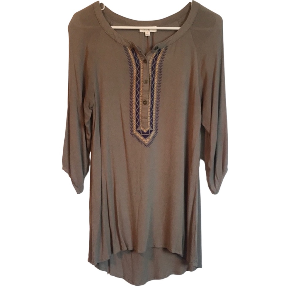 Umgee Embroidered Tunic Top